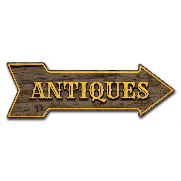 Antiques Arrow Decal Funny Home Decor 24in Wide